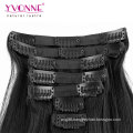 100% Virgin Human Hair Extensions Clip in Hair Extension